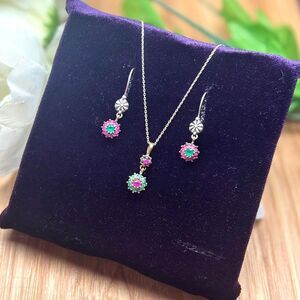 925 Sterling Silver Turkish Vintage Jewelry Set for Women,NEW,Antique,